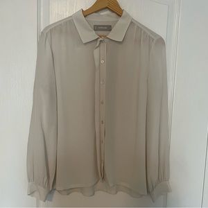 NWOT Everlane 100% Silk Button Down Blouse Shirt